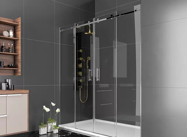 siyah camlı duşakabin